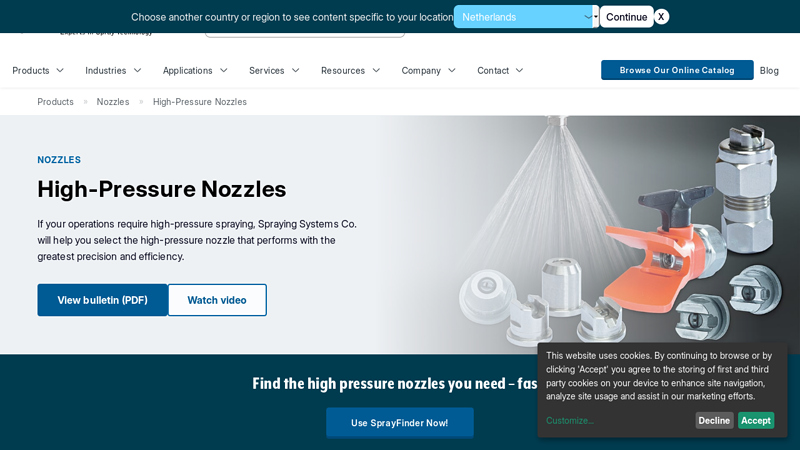 High-Pressure Nozzles