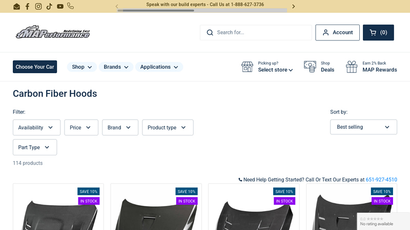 High Quality Carbon Fiber Hood For Sale