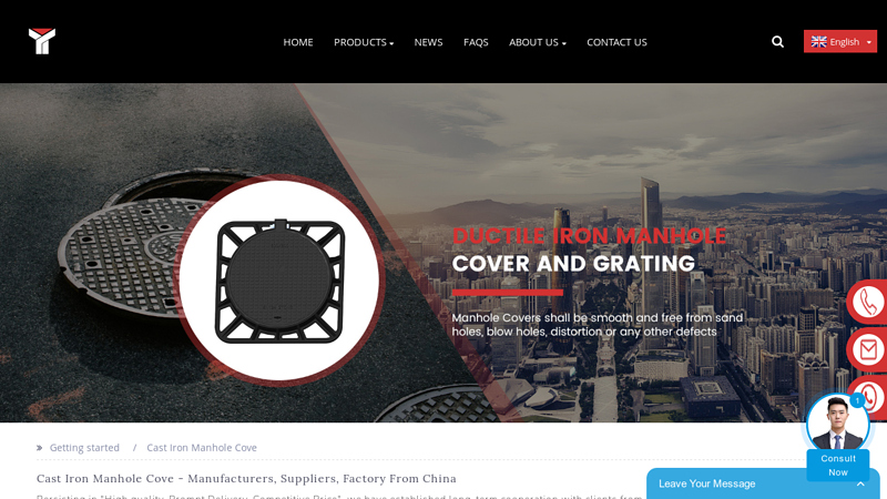 High Quality Cast Iron Manhole Cove Manufacturers and Factory