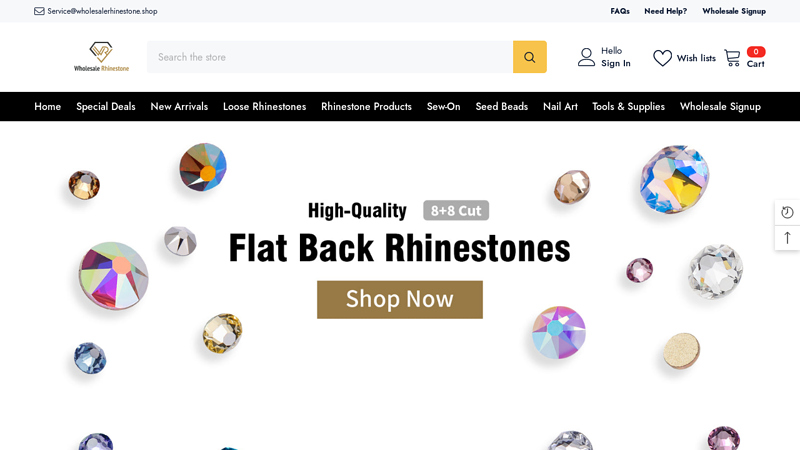 High Quality Crystal & Rhinestones Online