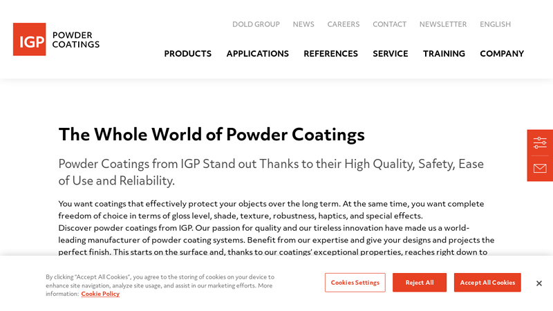 High-Quality IGP Powder Coating Systems