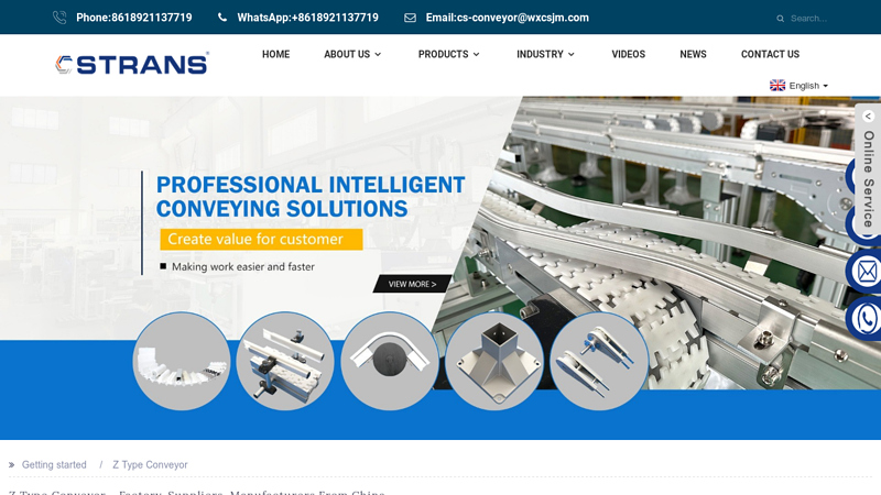 High Quality Z Type Conveyor Manufacturer and Supplier, Factory