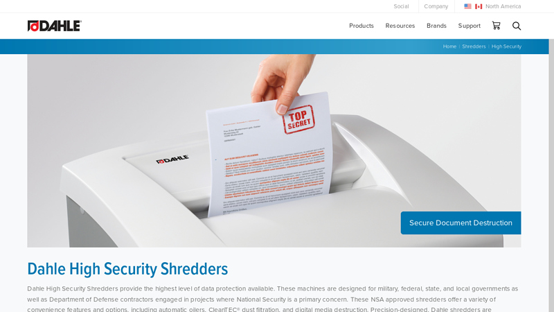 High Security Shredders