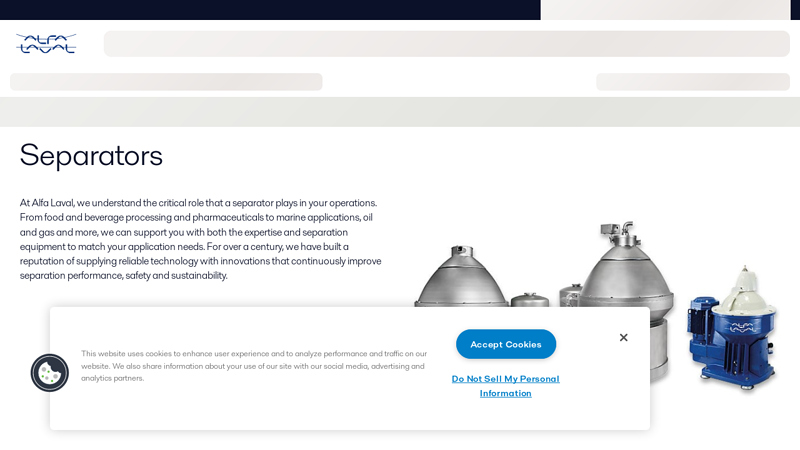 High speed centrifugal separators