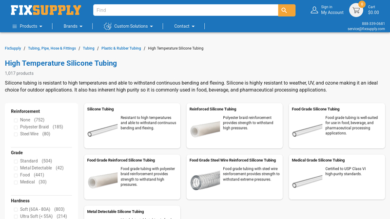 High Temperature Silicone Tubing