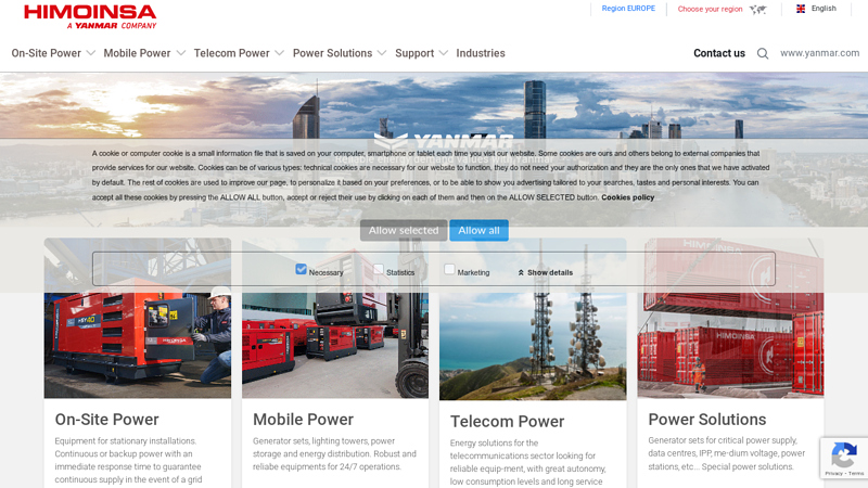 HIMOINSA a Yanmar Company, Generator Sets, Lighting towers