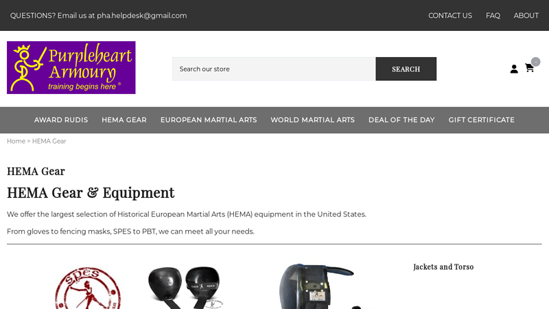 Historical European Martial Arts (HEMA) Equipment and Gear