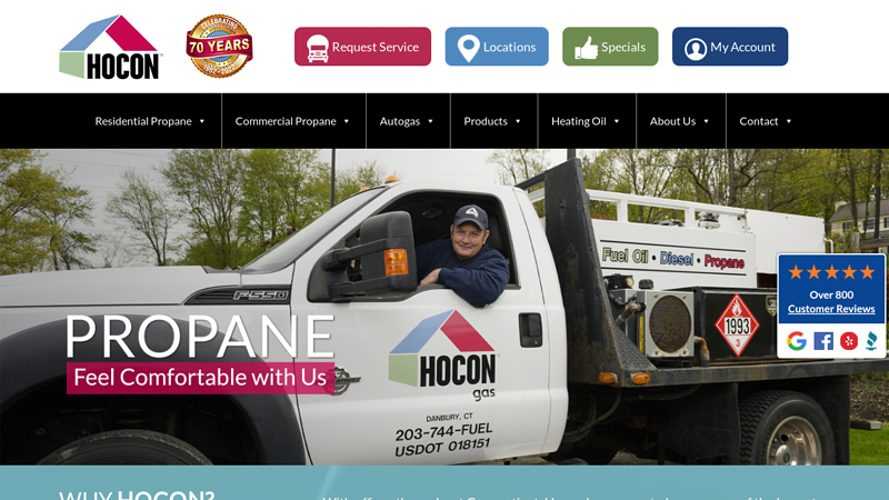 Hocon Gas: Propane Delivery & Appliances