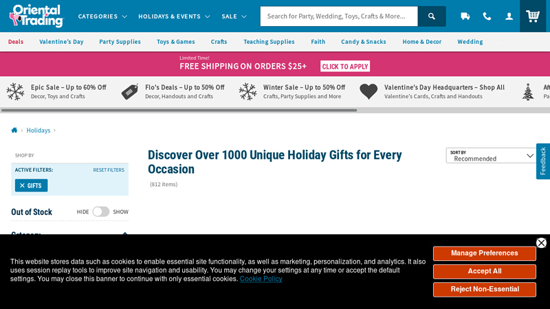 Holiday Gifts: Bulk & Personalized Presents