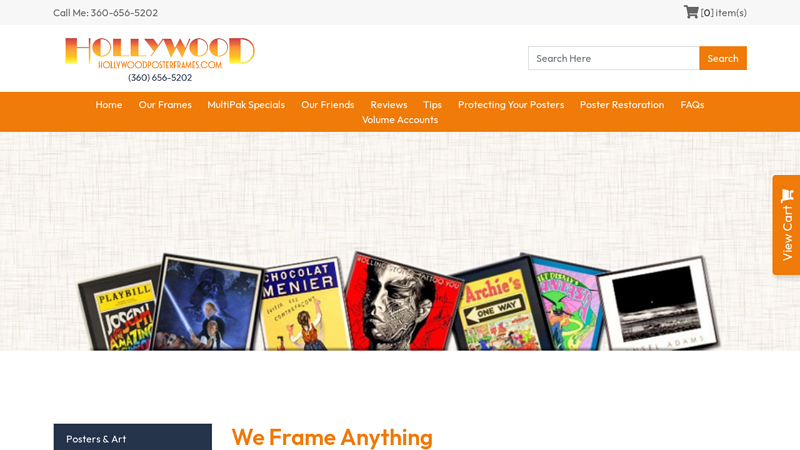 Hollywood Poster Frames