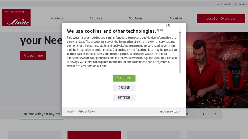 Homepage Linde Material Handling