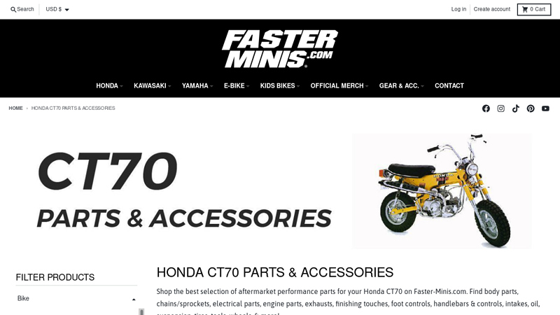 Honda CT70 Parts & Accessories