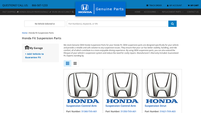 Honda Fit Suspension Parts