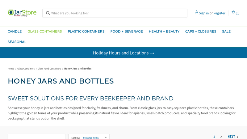 Honey Jars and Bottles