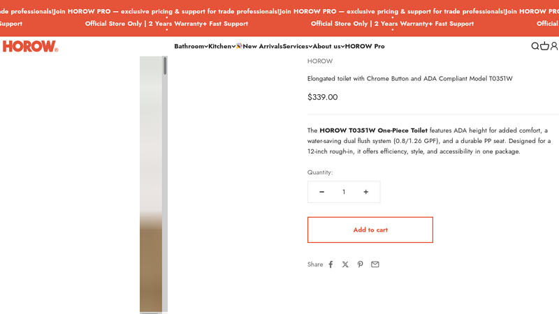 HOROW T0351W ADA Height One