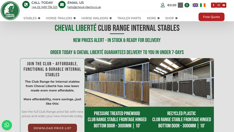 Horse Trailers, Stables, Barns, Internal Stables