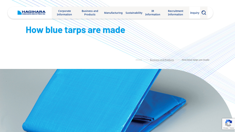 How blue tarps are made