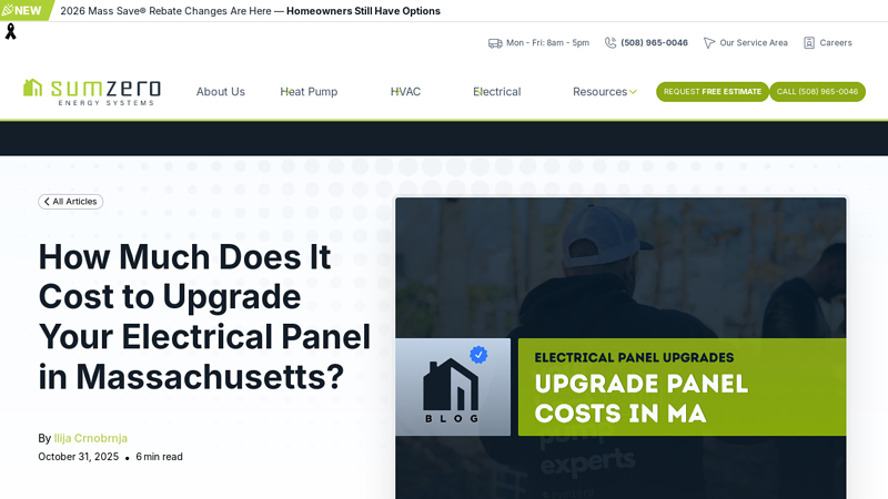 How Much Cost to Upgrade Your Electrical Panel in Massachusetts?