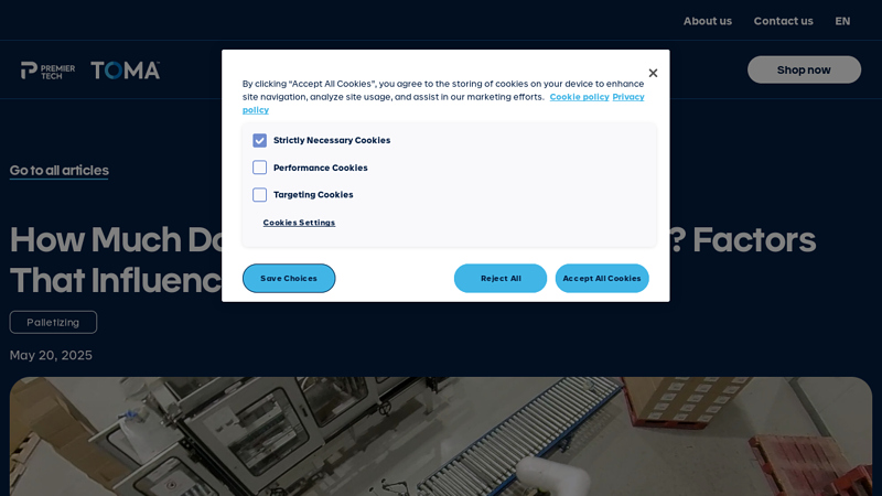 How Much Does a Robotic Palletizer Cost?