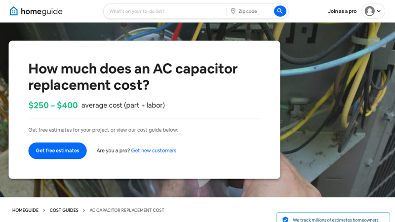 How Much Does an AC Capacitor Replacement Cost? (2026)
