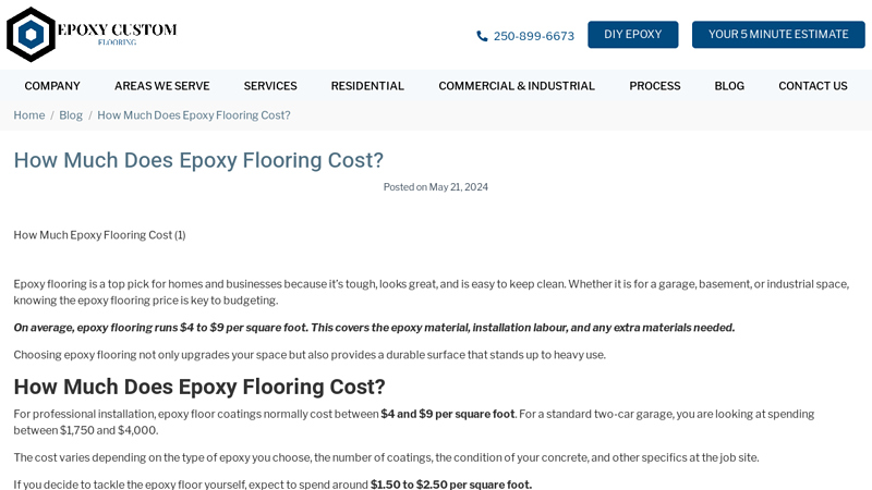 How Much Does Epoxy Flooring Cost?