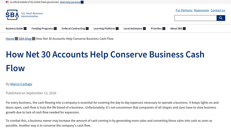 How Net 30 Accounts Help Conserve Business Cash Flow