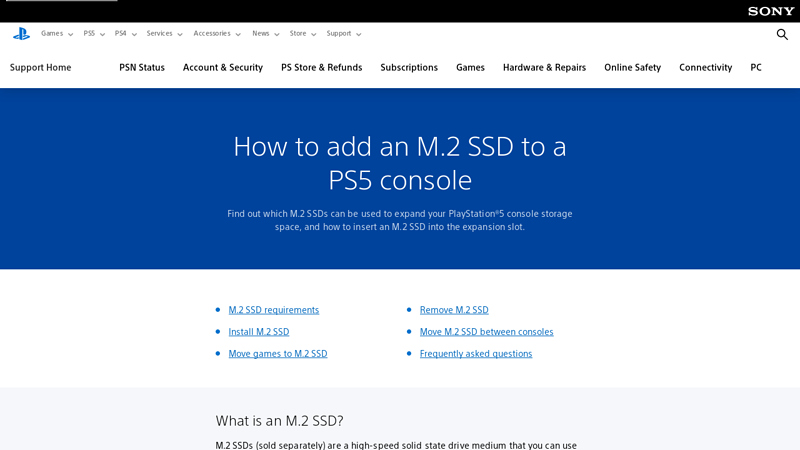 How to add an M.2 SSD to a PS5 console