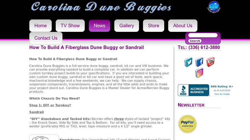 How To Build A Fiberglass Dune Buggy or Sandrail