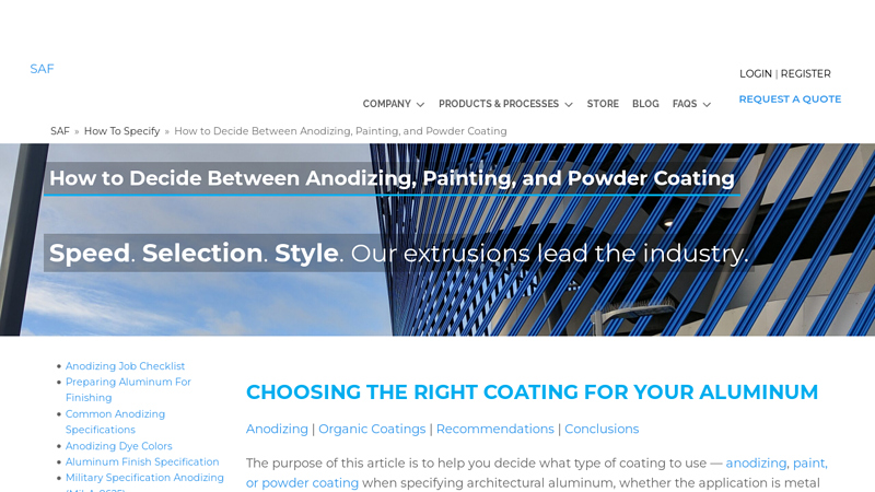 How to Decide Between Anodizing, Painting, and Powder Coating