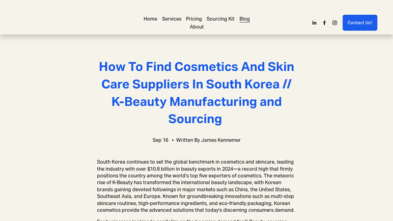 How To Find Cosmetics And Skin Care Suppliers In South Korea // K ...