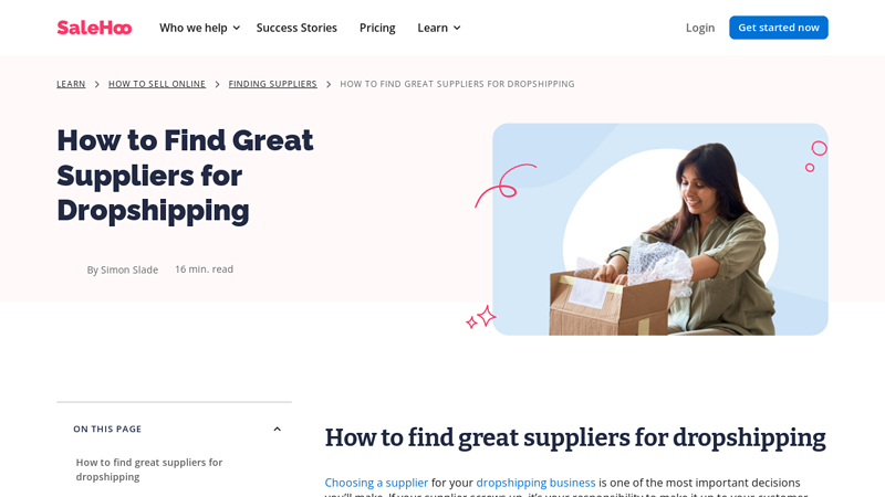 How to Find Great Suppliers for Dropshipping