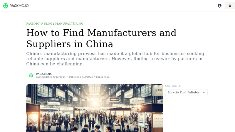 How to Find Reliable Suppliers & Manufacturers in China