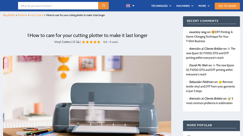 How to keep your cutting plotter in perfect condition