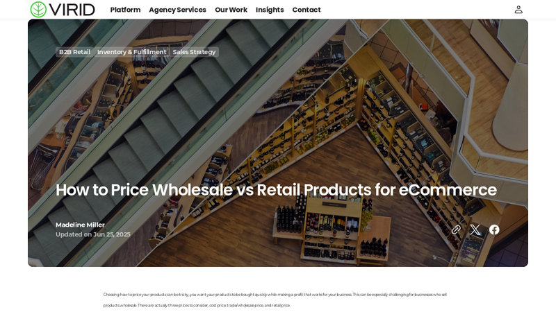 How to Price Wholesale vs Retail Products for eCommerce