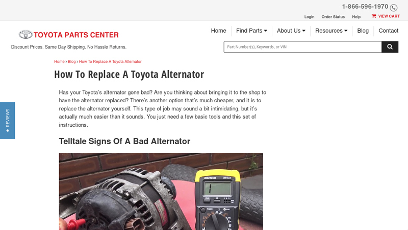 How To Replace A Toyota Alternator