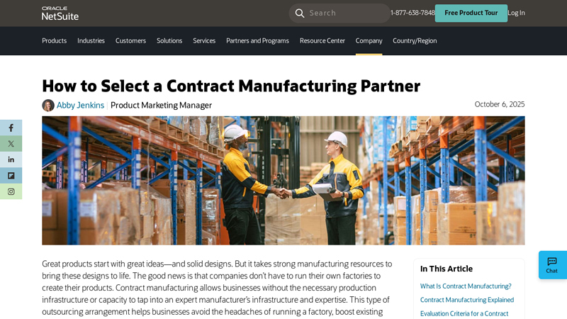 How to Select a Contract Manufacturing Partner