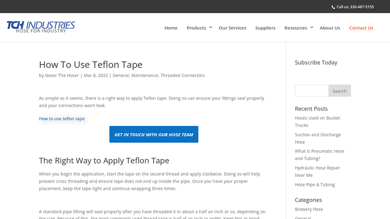 How To Use Teflon Tape