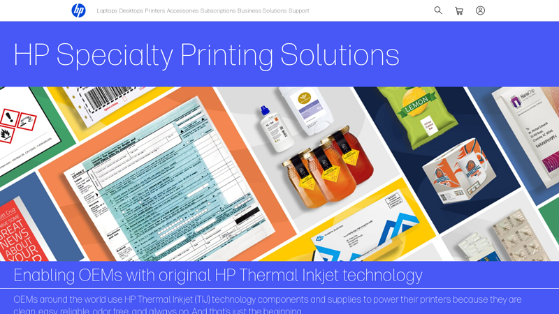 HP Specialty Printing Solutions