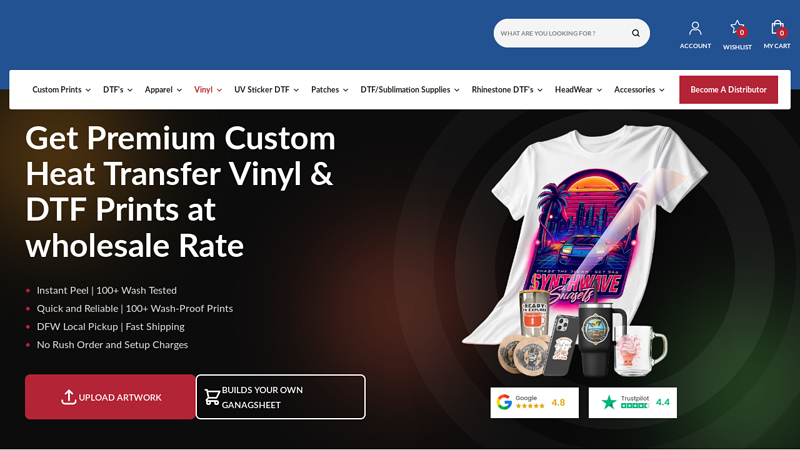 HTV, DTF Transfers & Custom Apparel Supplies