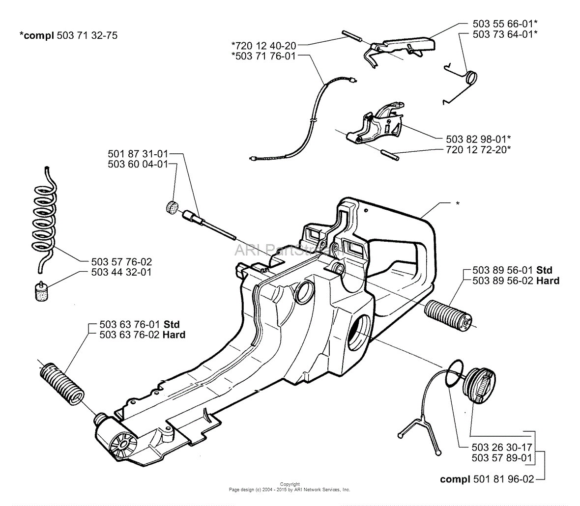 Husqvarna Chain Saw Parts Lookup by Model