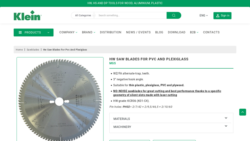 hw saw blades for pvc and plexiglass