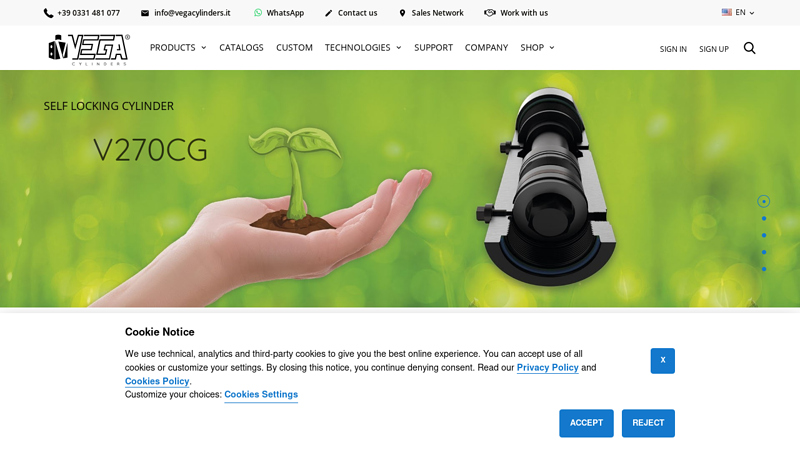 Hydraulic Cylinders for Molds • Vega Cylinders • Official Shop