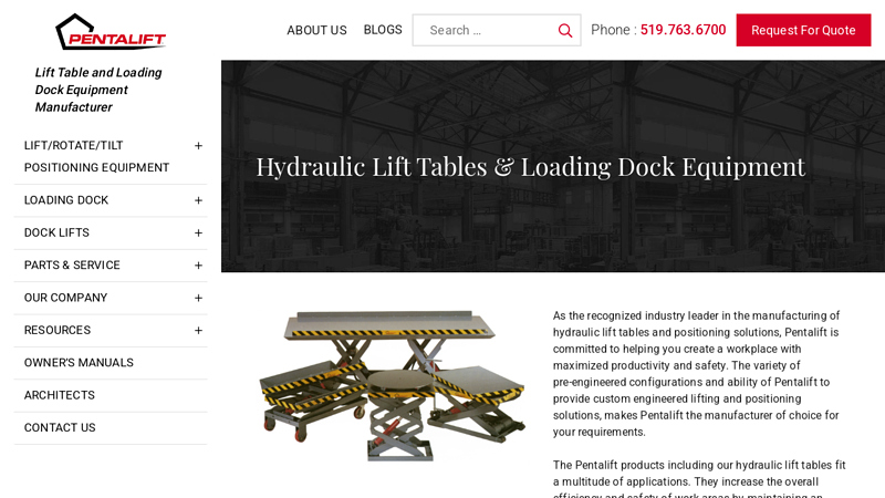 Hydraulic Lift Tables & Loading Dock Equipment