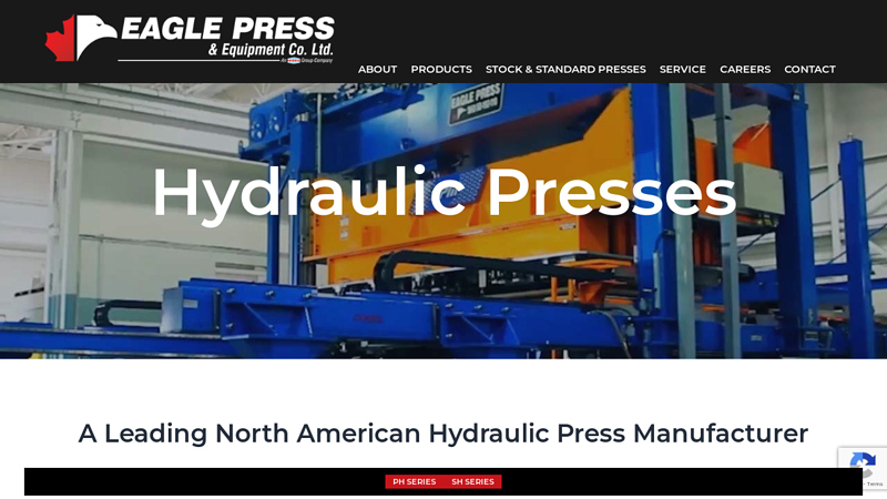 Hydraulic Press Manufacturer, Canada, USA