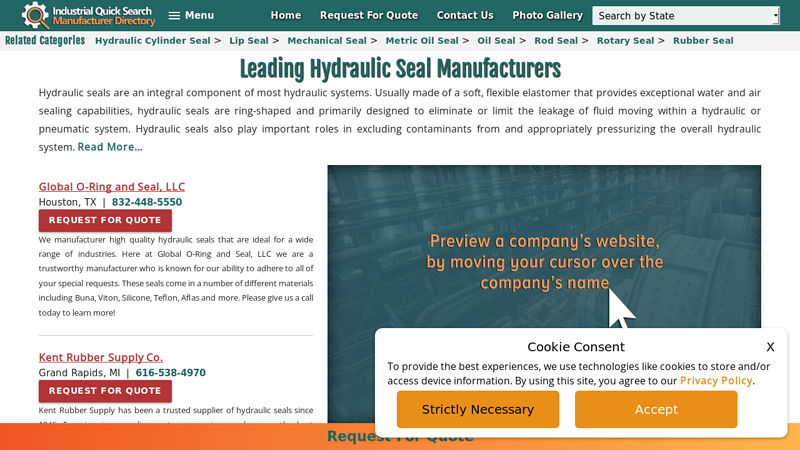 Hydraulic Seal Manufacturers