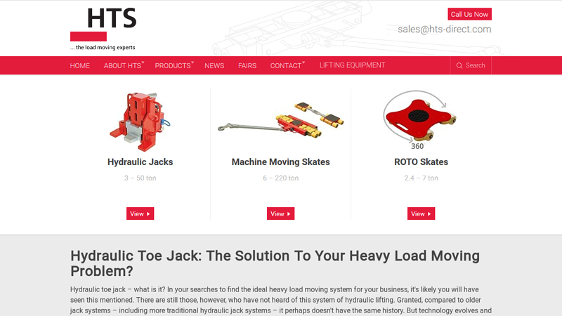 Hydraulic Toe Jack