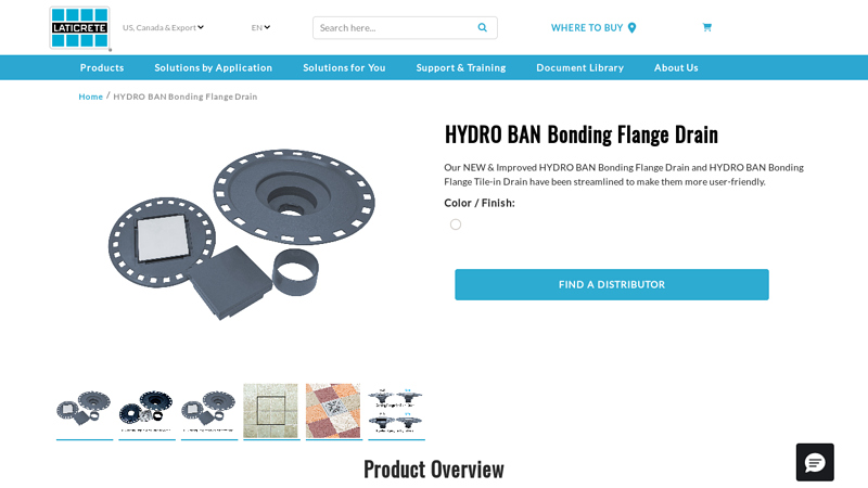 HYDRO BAN Bonding Flange Drains