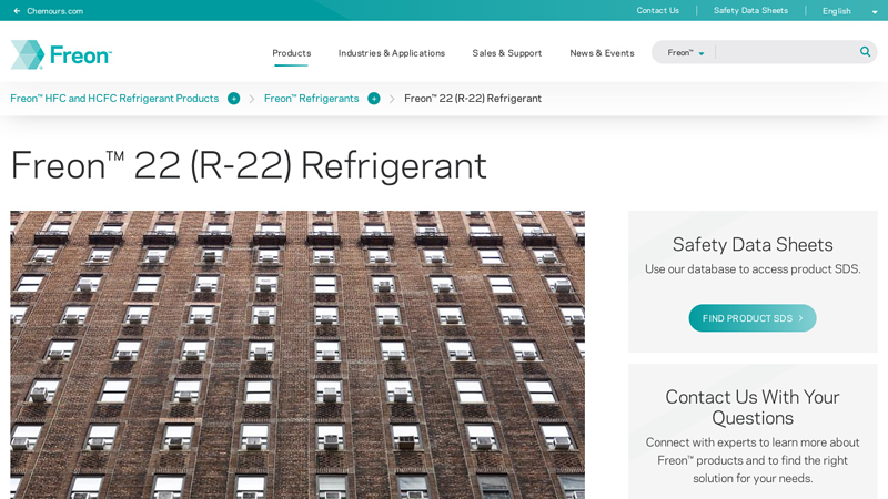 hydrochlorofluorocarbon HCFC