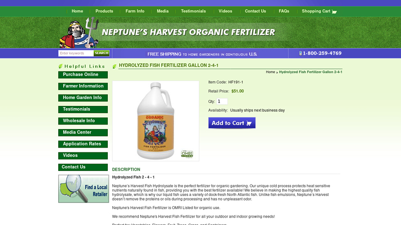 Hydrolyzed Fish Fertilizer Gallon 2