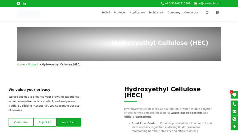 Hydroxyethyl Cellulose (HEC)